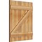 Ekena Millwork Joined Board-n-Batten Shutters w/Z-Bar, Rough Sawn Western Red Cedar, 26 7/8W x 32H, PR RBJ06Z26X032RWR - alternate 4